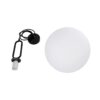 kelvo® BELLISSIMO KLV-101-0374 Κρεμαστό Φωτιστικό Οροφής για Λάμπα με Ντουί E27 AC 220-240V IP20 – Μαύρο Ματ & Λευκό – Μ30 x Π30 x Υ52cm