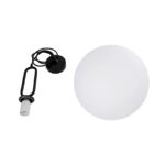 kelvo® BELLISSIMO KLV-101-0374 Κρεμαστό Φωτιστικό Οροφής για Λάμπα με Ντουί E27 AC 220-240V IP20 – Μαύρο Ματ & Λευκό – Μ30 x Π30 x Υ52cm