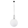 kelvo® BELLISSIMO KLV-101-0375 Κρεμαστό Φωτιστικό Οροφής για Λάμπα με Ντουί E27 AC 220-240V IP20 – Μαύρο Ματ & Λευκό – Μ40 x Π40 x Υ62cm