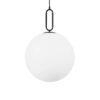 kelvo® BELLISSIMO KLV-101-0375 Κρεμαστό Φωτιστικό Οροφής για Λάμπα με Ντουί E27 AC 220-240V IP20 – Μαύρο Ματ & Λευκό – Μ40 x Π40 x Υ62cm