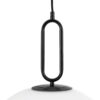 kelvo® BELLISSIMO KLV-101-0375 Κρεμαστό Φωτιστικό Οροφής για Λάμπα με Ντουί E27 AC 220-240V IP20 – Μαύρο Ματ & Λευκό – Μ40 x Π40 x Υ62cm