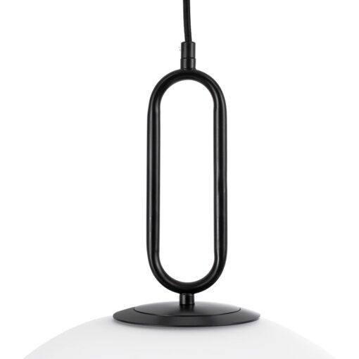 kelvo® BELLISSIMO KLV-101-0375 Κρεμαστό Φωτιστικό Οροφής για Λάμπα με Ντουί E27 AC 220-240V IP20 – Μαύρο Ματ & Λευκό – Μ40 x Π40 x Υ62cm