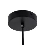 kelvo® BELLISSIMO KLV-101-0375 Κρεμαστό Φωτιστικό Οροφής για Λάμπα με Ντουί E27 AC 220-240V IP20 – Μαύρο Ματ & Λευκό – Μ40 x Π40 x Υ62cm