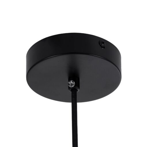 kelvo® BELLISSIMO KLV-101-0375 Κρεμαστό Φωτιστικό Οροφής για Λάμπα με Ντουί E27 AC 220-240V IP20 – Μαύρο Ματ & Λευκό – Μ40 x Π40 x Υ62cm