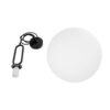 kelvo® BELLISSIMO KLV-101-0375 Κρεμαστό Φωτιστικό Οροφής για Λάμπα με Ντουί E27 AC 220-240V IP20 – Μαύρο Ματ & Λευκό – Μ40 x Π40 x Υ62cm