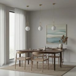 kelvo® BELLISSIMO KLV-101-0376 Κρεμαστό Φωτιστικό Οροφής για Λάμπα με Ντουί E27 AC 220-240V IP20 – Χρυσό Βούρτσας Πλατίνα & Λευκό – Μ20 x Π20 x Υ42cm