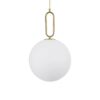 kelvo® BELLISSIMO KLV-101-0377 Κρεμαστό Φωτιστικό Οροφής για Λάμπα με Ντουί E27 AC 220-240V IP20 – Χρυσό Βούρτσας Πλατίνα & Λευκό – Μ30 x Π30 x Υ52cm