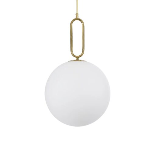 kelvo® BELLISSIMO KLV-101-0377 Κρεμαστό Φωτιστικό Οροφής για Λάμπα με Ντουί E27 AC 220-240V IP20 – Χρυσό Βούρτσας Πλατίνα & Λευκό – Μ30 x Π30 x Υ52cm