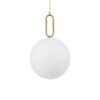 kelvo® BELLISSIMO KLV-101-0377 Κρεμαστό Φωτιστικό Οροφής για Λάμπα με Ντουί E27 AC 220-240V IP20 – Χρυσό Βούρτσας Πλατίνα & Λευκό – Μ30 x Π30 x Υ52cm
