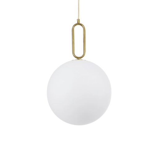kelvo® BELLISSIMO KLV-101-0377 Κρεμαστό Φωτιστικό Οροφής για Λάμπα με Ντουί E27 AC 220-240V IP20 – Χρυσό Βούρτσας Πλατίνα & Λευκό – Μ30 x Π30 x Υ52cm