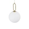 kelvo® BELLISSIMO KLV-101-0377 Κρεμαστό Φωτιστικό Οροφής για Λάμπα με Ντουί E27 AC 220-240V IP20 – Χρυσό Βούρτσας Πλατίνα & Λευκό – Μ30 x Π30 x Υ52cm