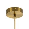 kelvo® BELLISSIMO KLV-101-0377 Κρεμαστό Φωτιστικό Οροφής για Λάμπα με Ντουί E27 AC 220-240V IP20 – Χρυσό Βούρτσας Πλατίνα & Λευκό – Μ30 x Π30 x Υ52cm
