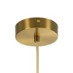 kelvo® BELLISSIMO KLV-101-0377 Κρεμαστό Φωτιστικό Οροφής για Λάμπα με Ντουί E27 AC 220-240V IP20 – Χρυσό Βούρτσας Πλατίνα & Λευκό – Μ30 x Π30 x Υ52cm