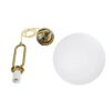 kelvo® BELLISSIMO KLV-101-0377 Κρεμαστό Φωτιστικό Οροφής για Λάμπα με Ντουί E27 AC 220-240V IP20 – Χρυσό Βούρτσας Πλατίνα & Λευκό – Μ30 x Π30 x Υ52cm