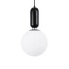 kelvo® ESTETICO KLV-101-0379 Κρεμαστό Φωτιστικό Οροφής για Λάμπα με Ντουί E27 AC 220-240V IP20 – Μαύρο Ματ & Λευκό – Μ20 x Π20 x Υ38cm