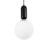 kelvo® ESTETICO KLV-101-0379 Κρεμαστό Φωτιστικό Οροφής για Λάμπα με Ντουί E27 AC 220-240V IP20 – Μαύρο Ματ & Λευκό – Μ20 x Π20 x Υ38cm