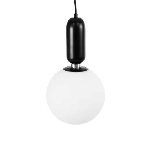 kelvo® ESTETICO KLV-101-0379 Κρεμαστό Φωτιστικό Οροφής για Λάμπα με Ντουί E27 AC 220-240V IP20 – Μαύρο Ματ & Λευκό – Μ20 x Π20 x Υ38cm