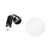 kelvo® ESTETICO KLV-101-0379 Κρεμαστό Φωτιστικό Οροφής για Λάμπα με Ντουί E27 AC 220-240V IP20 – Μαύρο Ματ & Λευκό – Μ20 x Π20 x Υ38cm