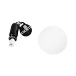 kelvo® ESTETICO KLV-101-0379 Κρεμαστό Φωτιστικό Οροφής για Λάμπα με Ντουί E27 AC 220-240V IP20 – Μαύρο Ματ & Λευκό – Μ20 x Π20 x Υ38cm