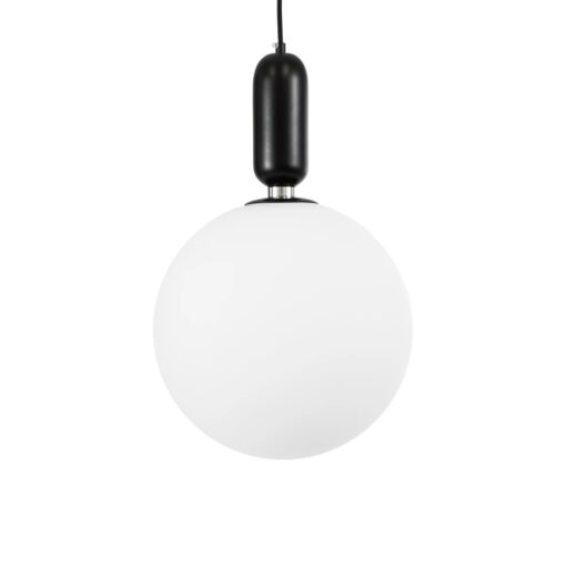 kelvo® ESTETICO KLV-101-0380 Κρεμαστό Φωτιστικό Οροφής για Λάμπα με Ντουί E27 AC 220-240V IP20 – Μαύρο Ματ & Λευκό – Μ30 x Π30 x Υ48cm