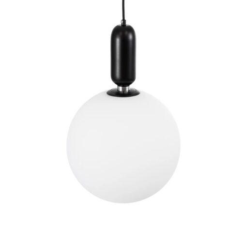 kelvo® ESTETICO KLV-101-0380 Κρεμαστό Φωτιστικό Οροφής για Λάμπα με Ντουί E27 AC 220-240V IP20 – Μαύρο Ματ & Λευκό – Μ30 x Π30 x Υ48cm