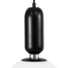 kelvo® ESTETICO KLV-101-0380 Κρεμαστό Φωτιστικό Οροφής για Λάμπα με Ντουί E27 AC 220-240V IP20 – Μαύρο Ματ & Λευκό – Μ30 x Π30 x Υ48cm