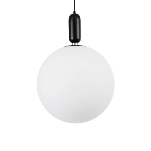 kelvo® ESTETICO KLV-101-0381 Κρεμαστό Φωτιστικό Οροφής για Λάμπα με Ντουί E27 AC 220-240V IP20 – Μαύρο Ματ & Λευκό – Μ40 x Π40 x Υ58cm