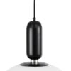 kelvo® ESTETICO KLV-101-0381 Κρεμαστό Φωτιστικό Οροφής για Λάμπα με Ντουί E27 AC 220-240V IP20 – Μαύρο Ματ & Λευκό – Μ40 x Π40 x Υ58cm