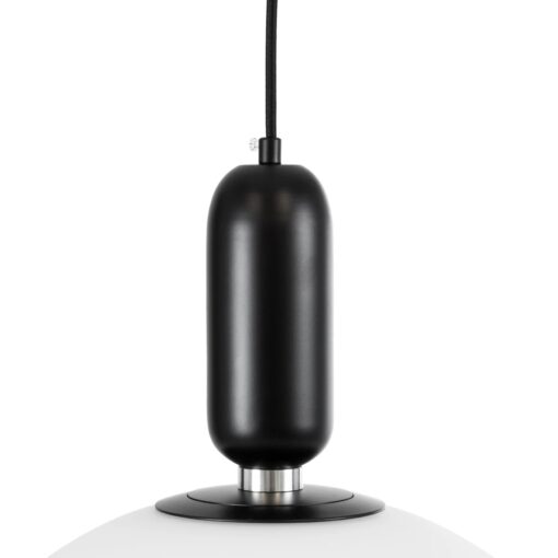 kelvo® ESTETICO KLV-101-0381 Κρεμαστό Φωτιστικό Οροφής για Λάμπα με Ντουί E27 AC 220-240V IP20 – Μαύρο Ματ & Λευκό – Μ40 x Π40 x Υ58cm