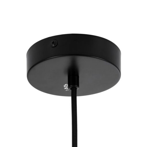 kelvo® ESTETICO KLV-101-0381 Κρεμαστό Φωτιστικό Οροφής για Λάμπα με Ντουί E27 AC 220-240V IP20 – Μαύρο Ματ & Λευκό – Μ40 x Π40 x Υ58cm
