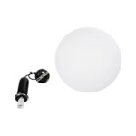 kelvo® ESTETICO KLV-101-0381 Κρεμαστό Φωτιστικό Οροφής για Λάμπα με Ντουί E27 AC 220-240V IP20 – Μαύρο Ματ & Λευκό – Μ40 x Π40 x Υ58cm