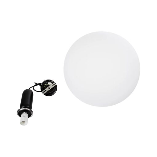 kelvo® ESTETICO KLV-101-0381 Κρεμαστό Φωτιστικό Οροφής για Λάμπα με Ντουί E27 AC 220-240V IP20 – Μαύρο Ματ & Λευκό – Μ40 x Π40 x Υ58cm