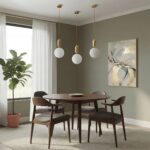 kelvo® ESTETICO KLV-101-0382 Κρεμαστό Φωτιστικό Οροφής για Λάμπα με Ντουί E27 AC 220-240V IP20 – Χρυσό Βούρτσας Πλατίνα & Λευκό – Μ20 x Π20 x Υ38cm