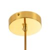 kelvo® ESTETICO KLV-101-0382 Κρεμαστό Φωτιστικό Οροφής για Λάμπα με Ντουί E27 AC 220-240V IP20 – Χρυσό Βούρτσας Πλατίνα & Λευκό – Μ20 x Π20 x Υ38cm