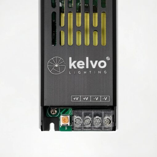 kelvo® ILUMA KLV-107-0006 Slim Τροφοδοτικό/Μετασχηματιστής Class I PELV 60W 5A AC 220-240V σε DC 12V IP20 – Γκρι Ανθρακί Ματ – Μ13.3 x Π4.8 x Υ2.8cm – 5 Χρόνια Εγγύηση