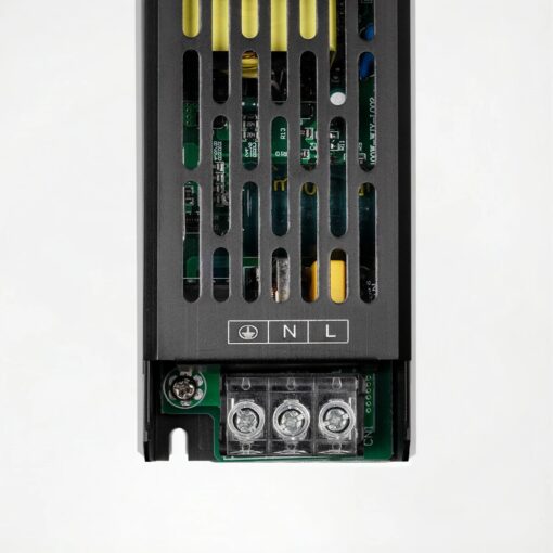 kelvo® ILUMA KLV-107-0007 Slim Τροφοδοτικό/Μετασχηματιστής Class I PELV 100W 8.3A AC 220-240V σε DC 12V IP20 – Γκρι Ανθρακί Ματ – Μ16 x Π4.8 x Υ2.8cm – 5 Χρόνια Εγγύηση