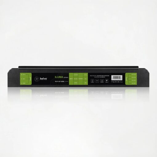 kelvo® ILUMA KLV-107-0008 Slim Τροφοδοτικό/Μετασχηματιστής Class I PELV 150W 12.5A AC 220-240V σε DC 12V IP20 – Γκρι Ανθρακί Ματ – Μ18.1 x Π4.8 x Υ2.8cm – 5 Χρόνια Εγγύηση