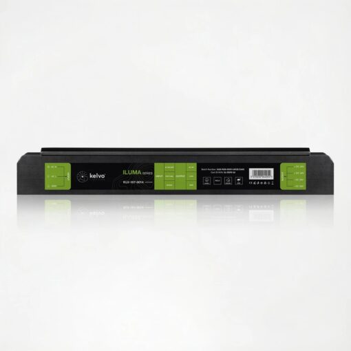 kelvo® ILUMA KLV-107-0014 Slim Τροφοδοτικό/Μετασχηματιστής Class I PELV 150W 6.25A AC 220-240V σε DC 24V IP20 – Γκρι Ανθρακί Ματ – Μ18.1 x Π4.8 x Υ2.8cm – 5 Χρόνια Εγγύηση