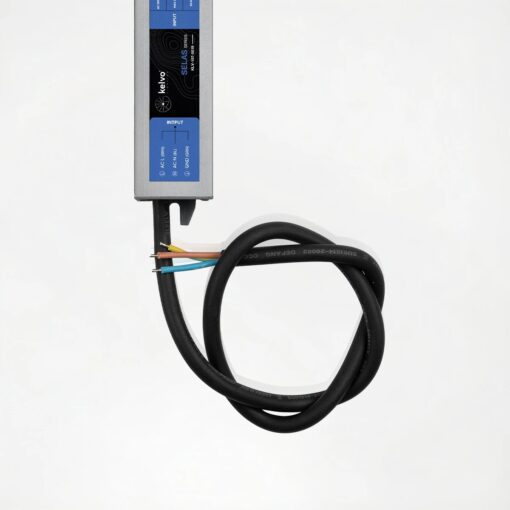 kelvo® SELAS KLV-107-0019 Τροφοδοτικό/Μετασχηματιστής Class II SELV 24W 2A AC 220-240V σε DC 12V Αδιάβροχο IP67 – Γκρι Ανθρακί Ματ – Μ18.2 x Π3 x Υ2cm – 5 Χρόνια Εγγύηση