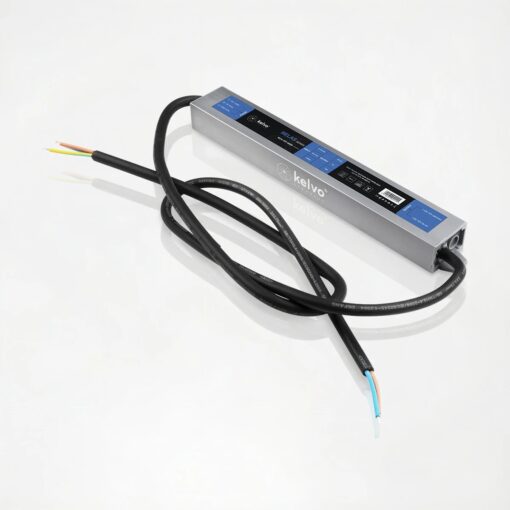 kelvo® SELAS KLV-107-0020 Τροφοδοτικό/Μετασχηματιστής Class II SELV 36W 3A AC 220-240V σε DC 12V Αδιάβροχο IP67 – Γκρι Ανθρακί Ματ – Μ22 x Π3 x Υ2cm – 5 Χρόνια Εγγύηση