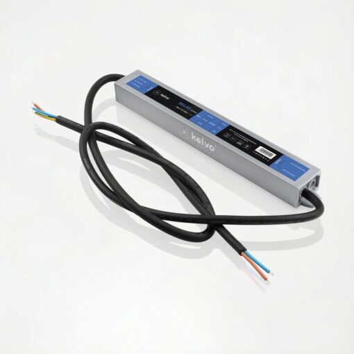 kelvo® SELAS KLV-107-0021 Τροφοδοτικό/Μετασχηματιστής Class II SELV 45W 3.75A AC 220-240V σε DC 12V Αδιάβροχο IP67 – Γκρι Ανθρακί Ματ – Μ22 x Π3 x Υ2cm – 5 Χρόνια Εγγύηση