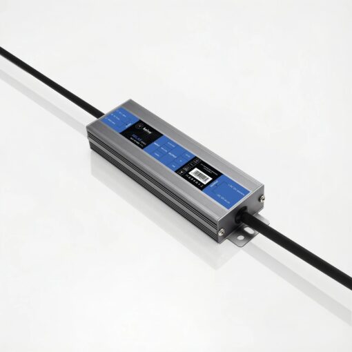 kelvo® SELAS KLV-107-0022 Τροφοδοτικό/Μετασχηματιστής Class I PELV 60W 5A AC 220-240V σε DC 12V Αδιάβροχο IP67 – Γκρι Ανθρακί Ματ – Μ15.8 x Π4.3 x Υ2.3cm – 5 Χρόνια Εγγύηση