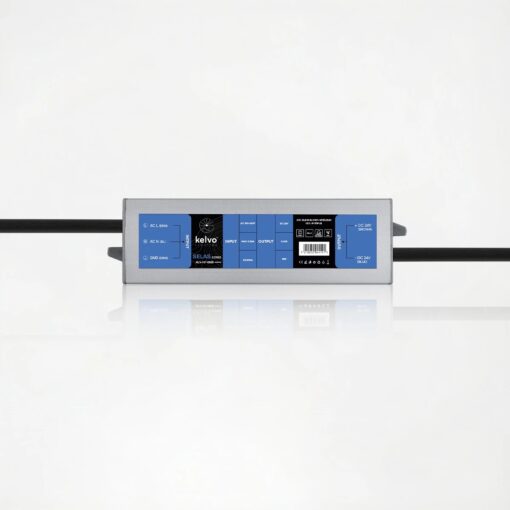 kelvo® SELAS KLV-107-0028 Τροφοδοτικό/Μετασχηματιστής Class II SELV 15W 0.63A AC 220-240V σε DC 24V Αδιάβροχο IP67 – Γκρι Ανθρακί Ματ – Μ11 x Π3 x Υ2cm – 5 Χρόνια Εγγύηση