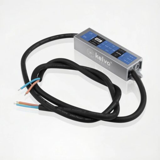 kelvo® SELAS KLV-107-0028 Τροφοδοτικό/Μετασχηματιστής Class II SELV 15W 0.63A AC 220-240V σε DC 24V Αδιάβροχο IP67 – Γκρι Ανθρακί Ματ – Μ11 x Π3 x Υ2cm – 5 Χρόνια Εγγύηση