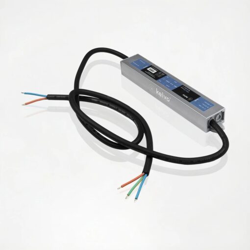 kelvo® SELAS KLV-107-0029 Τροφοδοτικό/Μετασχηματιστής Class II SELV 24W 1A AC 220-240V σε DC 24V Αδιάβροχο IP67 – Γκρι Ανθρακί Ματ – Μ18.2 x Π3 x Υ2.2cm – 5 Χρόνια Εγγύηση