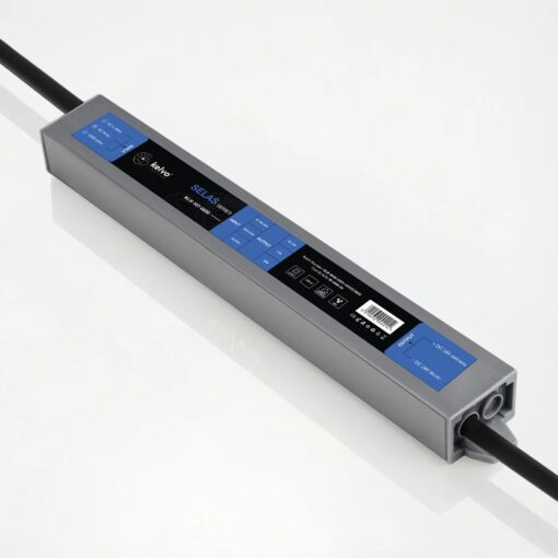 kelvo® SELAS KLV-107-0030 Τροφοδοτικό/Μετασχηματιστής Class II SELV 36W 1.5A AC 220-240V σε DC 24V Αδιάβροχο IP67 – Γκρι Ανθρακί Ματ – Μ22 x Π3 x Υ2cm – 5 Χρόνια Εγγύηση