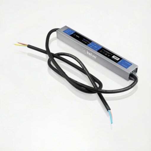 kelvo® SELAS KLV-107-0030 Τροφοδοτικό/Μετασχηματιστής Class II SELV 36W 1.5A AC 220-240V σε DC 24V Αδιάβροχο IP67 – Γκρι Ανθρακί Ματ – Μ22 x Π3 x Υ2cm – 5 Χρόνια Εγγύηση