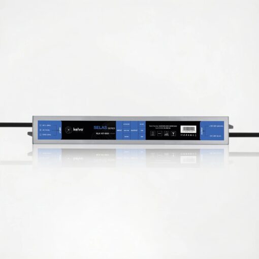 kelvo® SELAS KLV-107-0031 Τροφοδοτικό/Μετασχηματιστής Class II SELV 45W 1.87A AC 220-240V σε DC 24V Αδιάβροχο IP67 – Γκρι Ανθρακί Ματ – Μ22 x Π3 x Υ2cm – 5 Χρόνια Εγγύηση