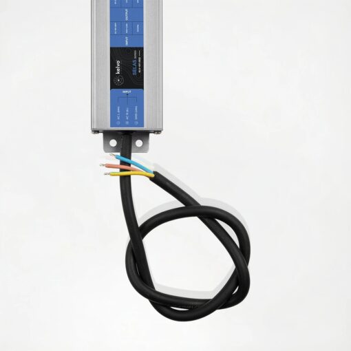 kelvo® SELAS KLV-107-0032 Τροφοδοτικό/Μετασχηματιστής Class I PELV 60W 2.5A AC 220-240V σε DC 24V Αδιάβροχο IP67 – Γκρι Ανθρακί Ματ – Μ15.8 x Π4.3 x Υ2.3cm – 5 Χρόνια Εγγύηση