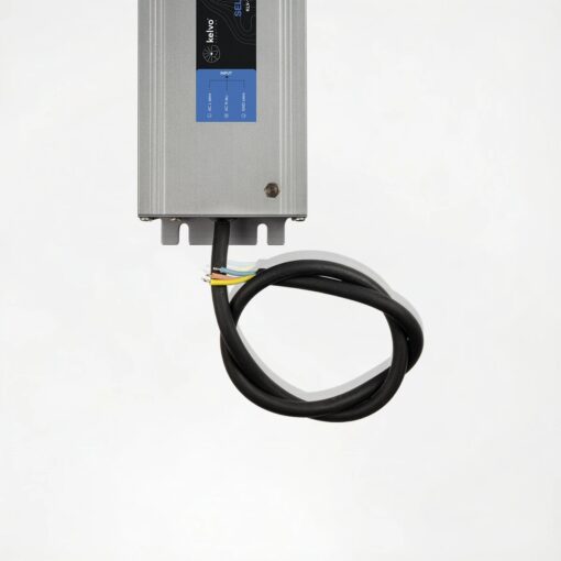 kelvo® SELAS KLV-107-0037 Τροφοδοτικό/Μετασχηματιστής Class I PELV 360W 15A AC 220-240V σε DC 24V Αδιάβροχο IP67 – Γκρι Ανθρακί Ματ – Μ26.8 x Π7.2 x Υ3.2cm – 5 Χρόνια Εγγύηση
